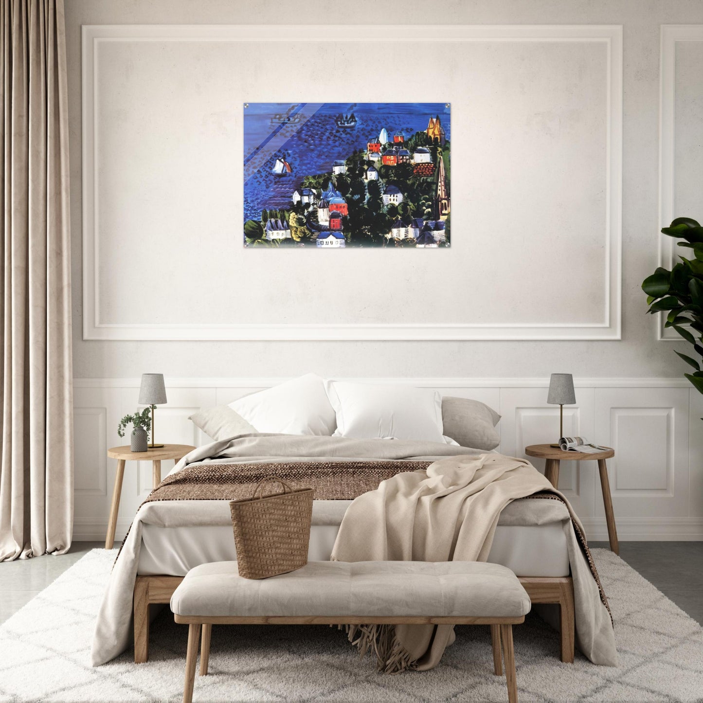 VIEW OF SAINTE ADRESSE - Raoul Dufy Acrylic Print - 70x100 cm / 28x40″ inches