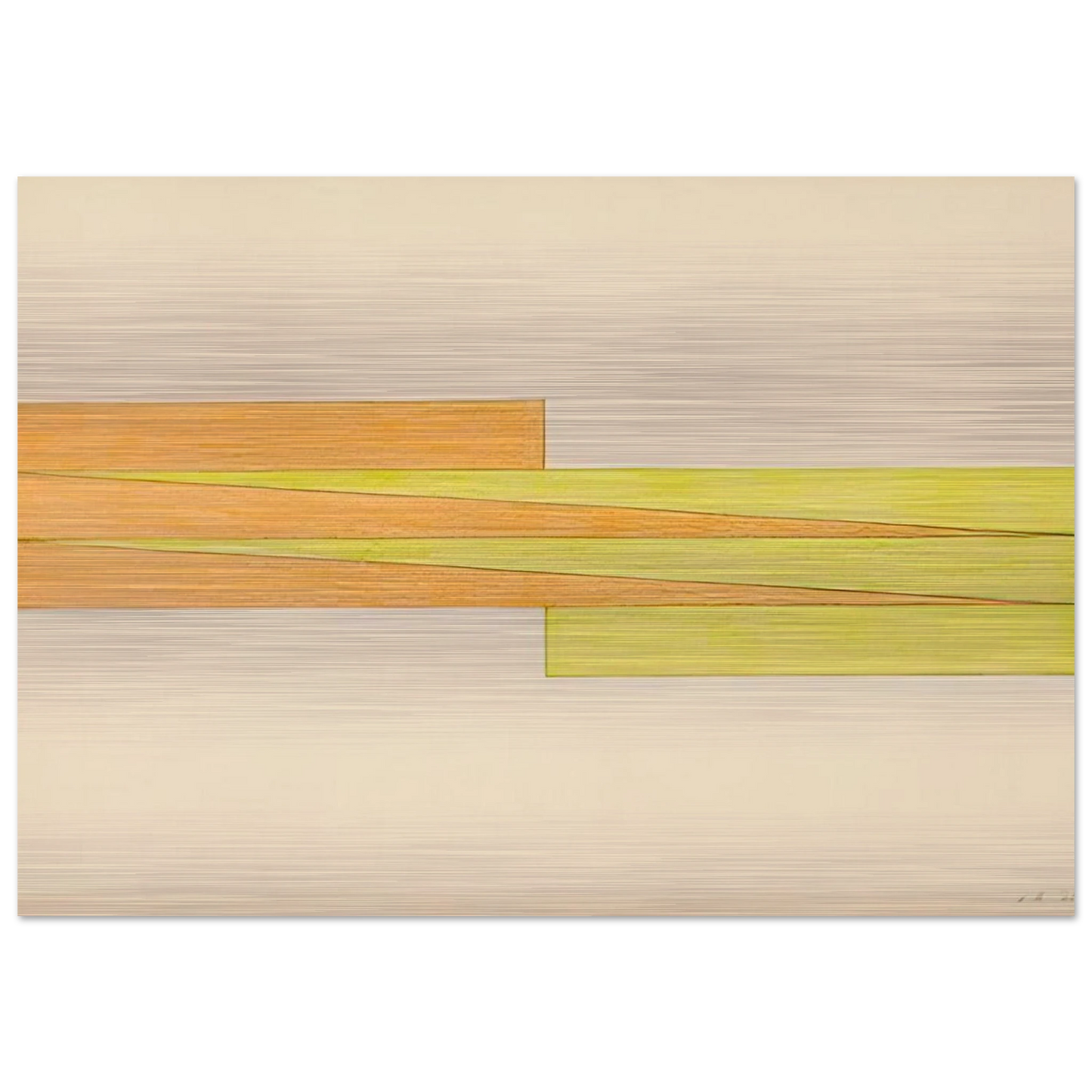 Untitled - 1965 - Larry Zox Brushed Aluminum Print - 70x100 cm / 28x40 inches | Larry Zox Aluminum Print | Larry Zox Prints