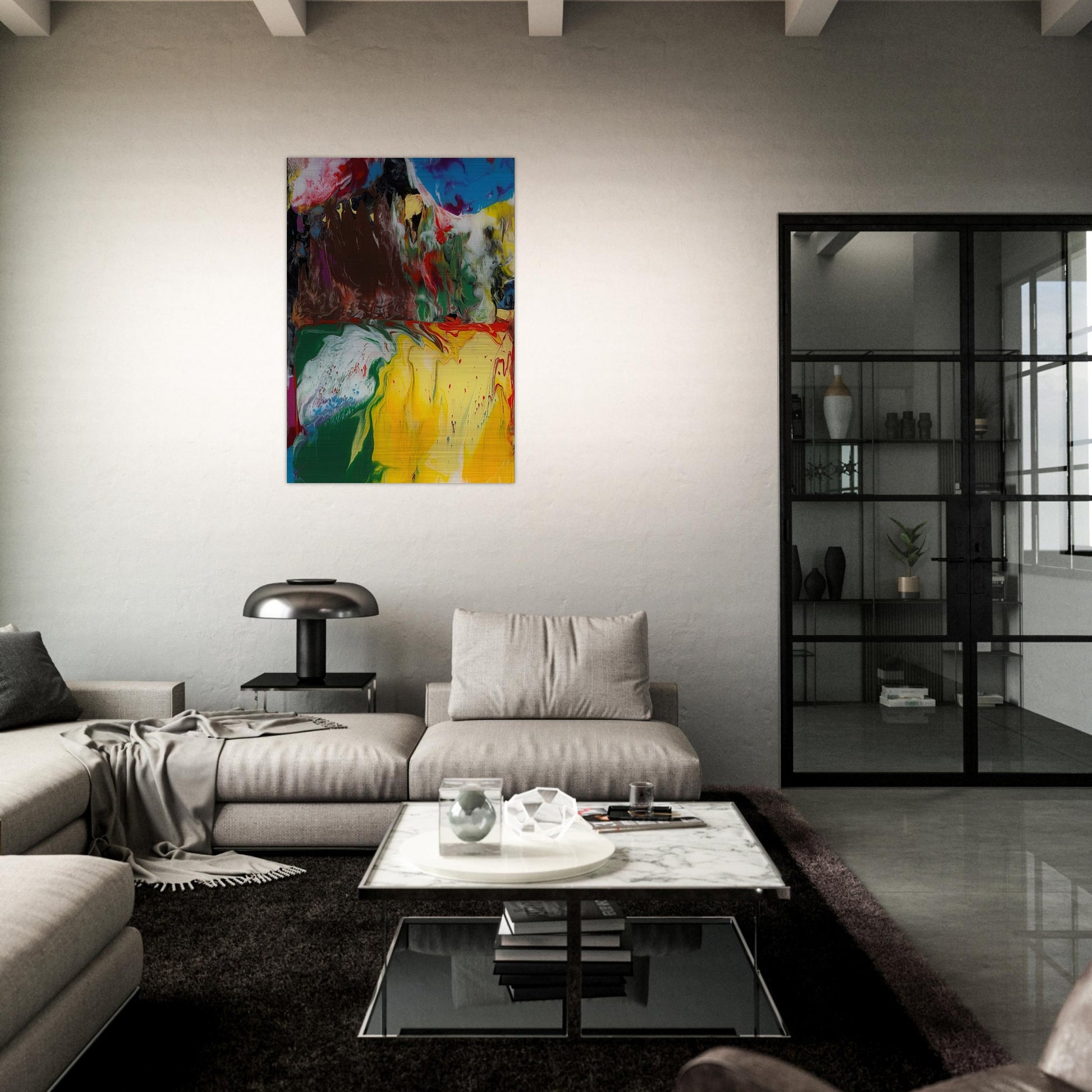 SINDBAD 2008 - Gerhard Richter Brushed Aluminum Print - 70x100 cm / 28x40 inches | Gerhard Richter Aluminum Print | Gerhard Richter Prints