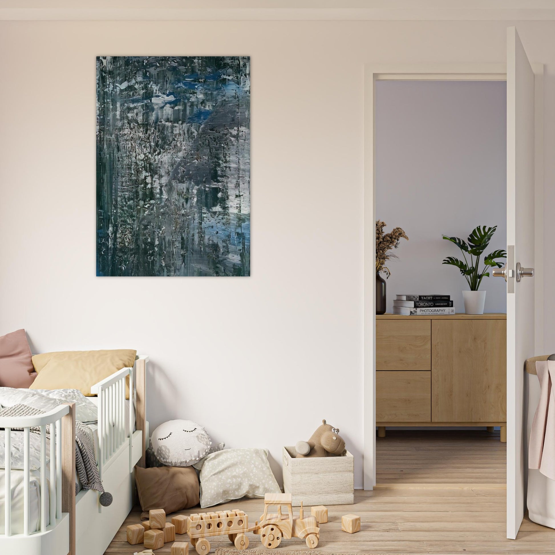ICE 4 - Gerhard Richter Brushed Aluminum Print - 70x100 cm / 28x40 inches | Gerhard Richter Aluminum Print | Gerhard Richter Prints