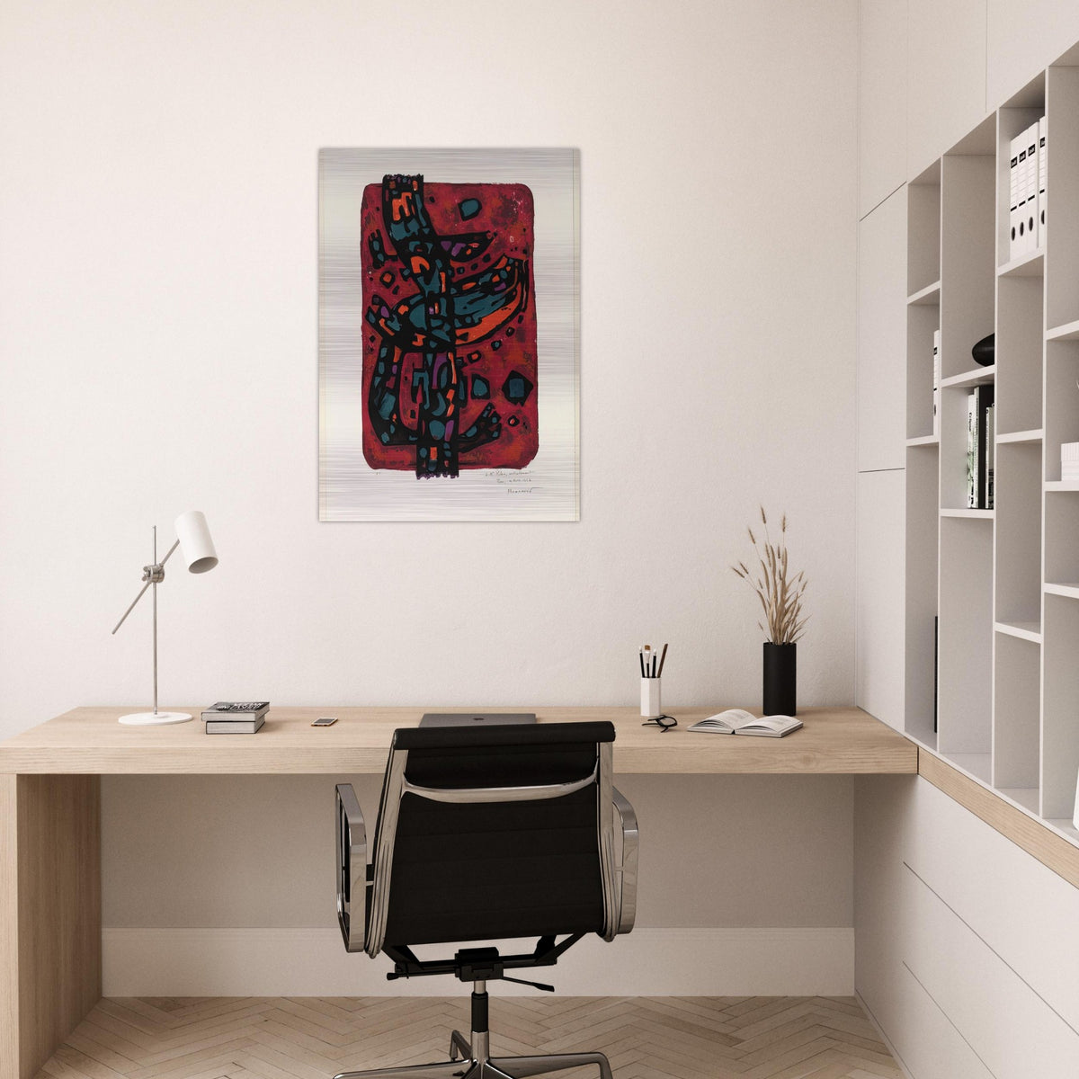 Living Flame - 1954 - Alfred Manessier Brushed Aluminum Print - 70x100 cm / 28x40 inches | Alfred Manessier Aluminum Print | Alfred Manessier Prints