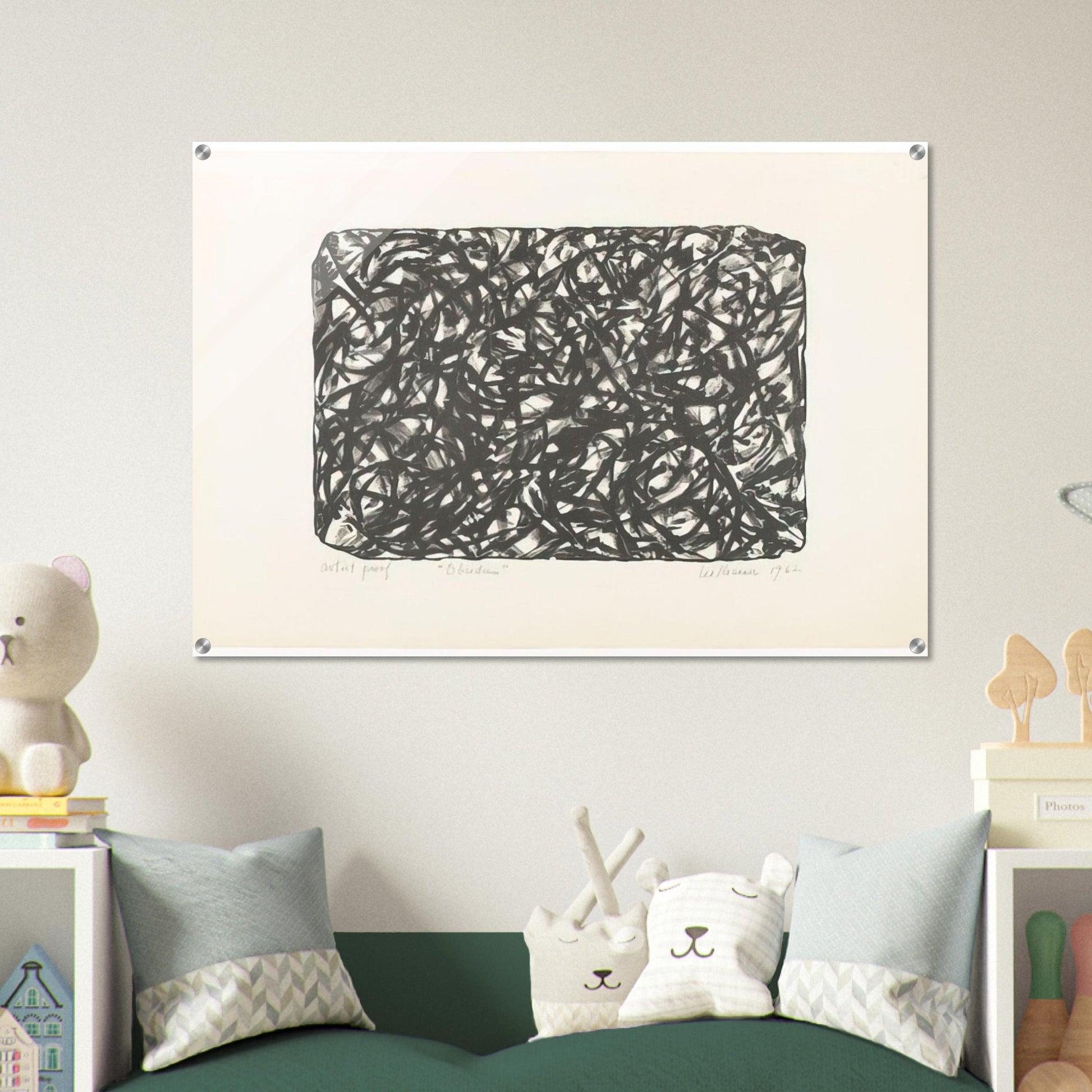 Obsidian - Lee Krasner Acrylic Print - 70x100 cm / 28x40″ inches | Lee Krasner Wall Art | Lee Krasner Prints