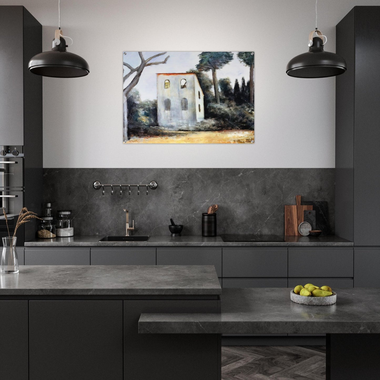 LA CASA ABBANDONATA 1930 - Carlo Carra Acrylic Print - 70x100 cm / 28x40″ inches