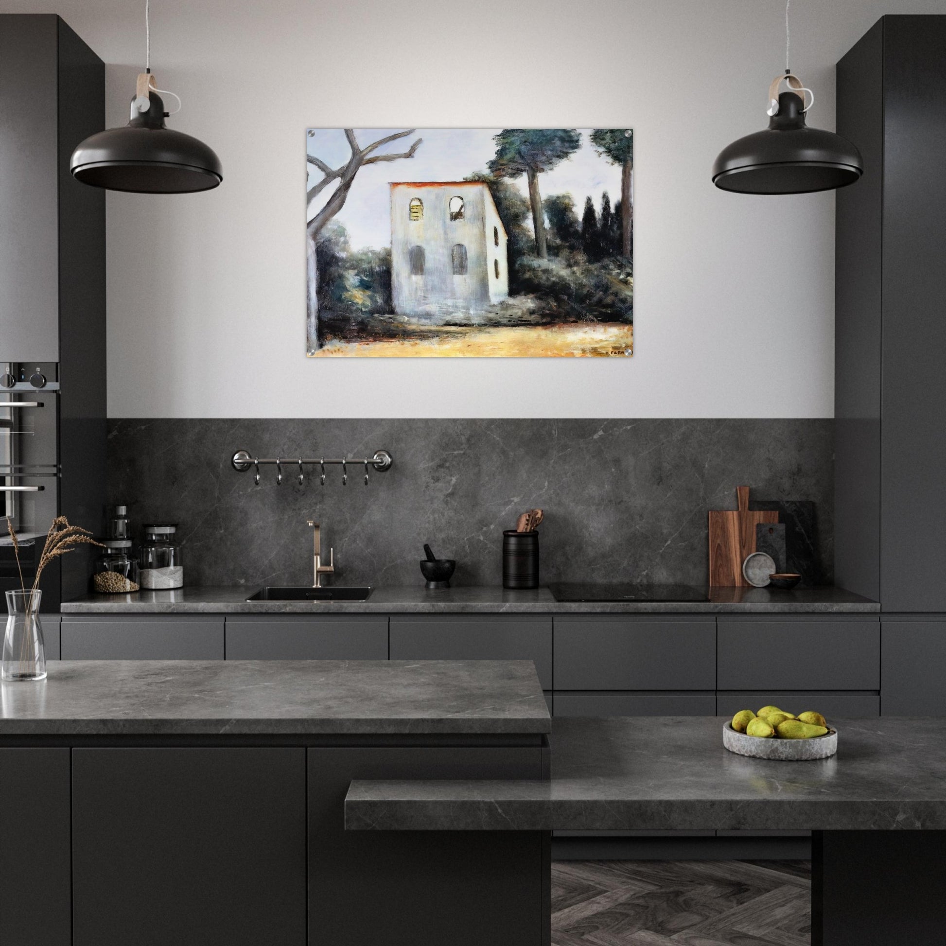 LA CASA ABBANDONATA 1930 - Carlo Carra Acrylic Print - 70x100 cm / 28x40″ inches