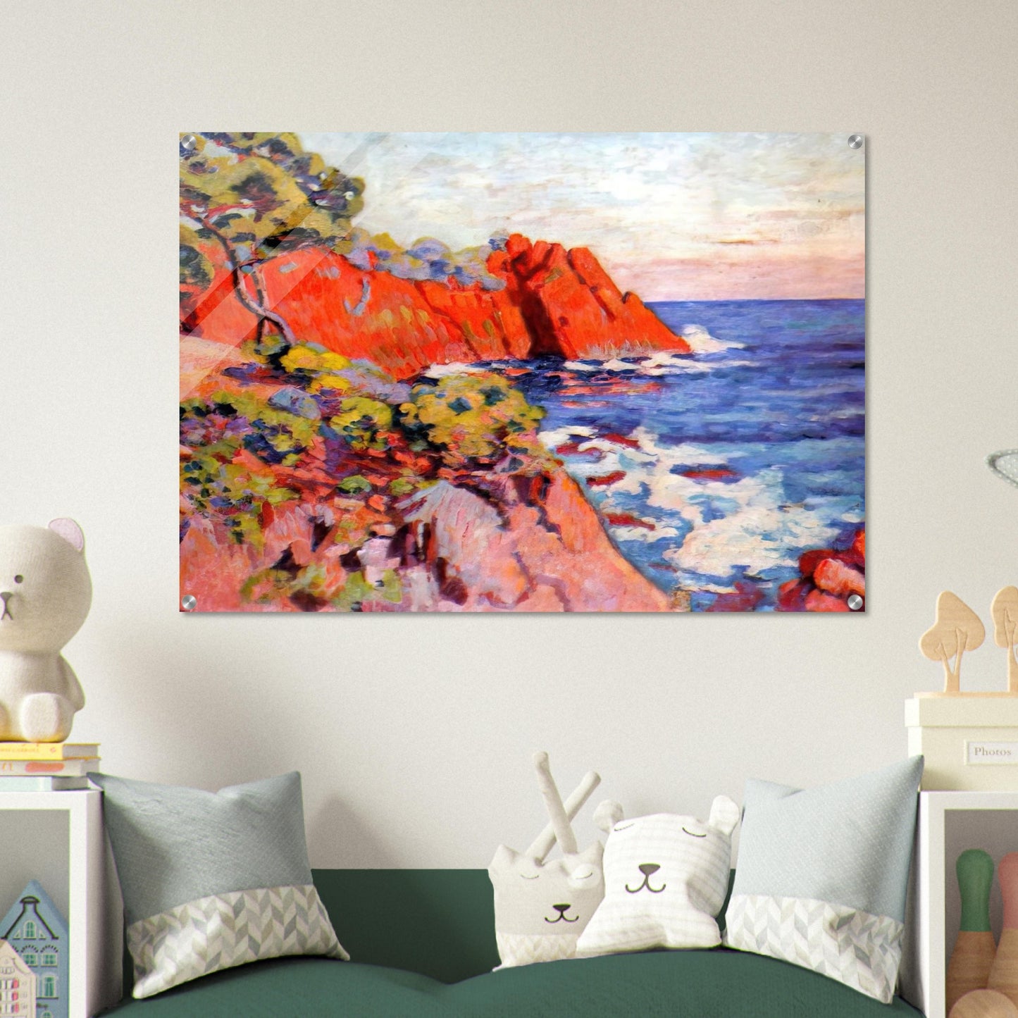 Rochers sur la Côte à Agay - 1907 - Armand Guillaumin Acrylic Print - 70x100 cm / 28x40″ inches