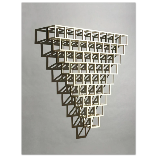 Sol LeWitt - 9-8-7-6-5-4-3-2-1 Half Off  75x100 cm / 30x40inches Fine Art Poster
