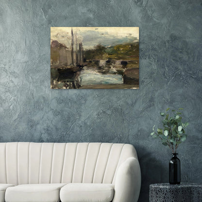BRITTANY ALSO KNOWN AS BOAT 1896 - Henri Matisse Brushed Aluminum Print - 70x100 cm / 28x40 inches | Henri Matisse Aluminum Print | Henri Matisse Prints