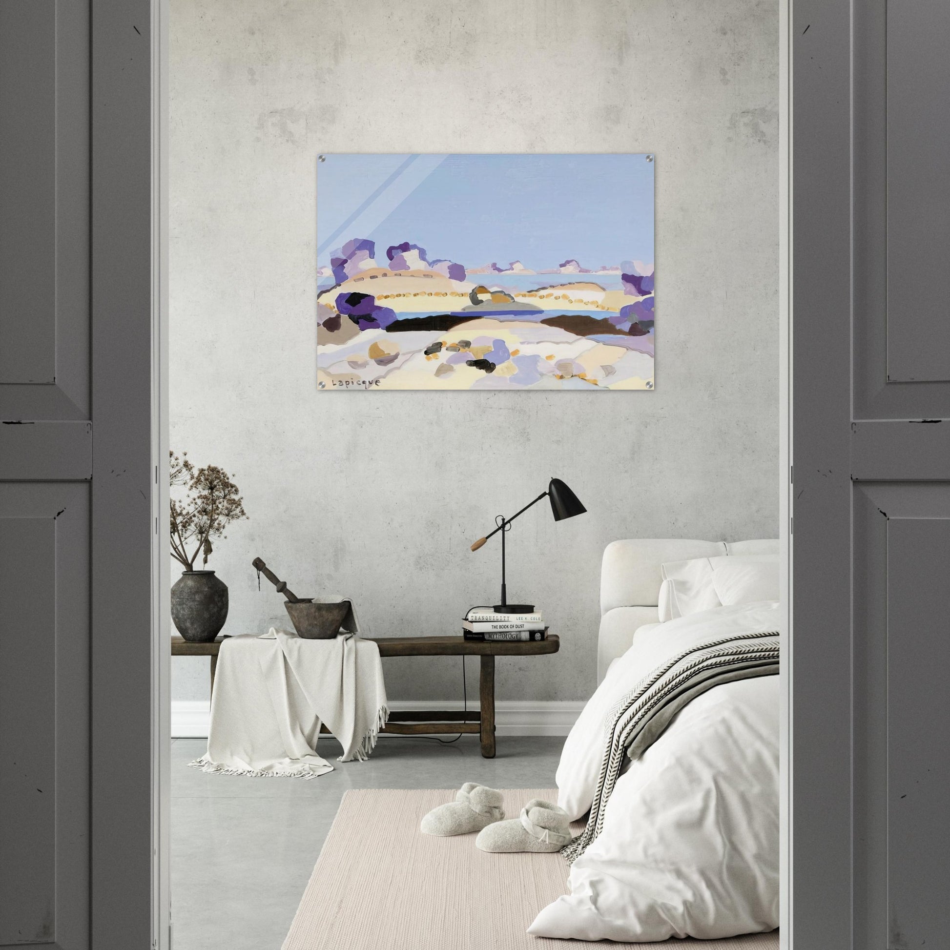 Lagune bretonne - 1959 - Charles Lapicque Acrylic Print - 70x100 cm / 28x40″ inches