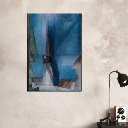 GELMERODA 1936 - Lyonel Feininger Brushed Aluminum Print - 70x100 cm / 28x40 inches | Lyonel Feininger Aluminum Print | Lyonel Feininger Prints