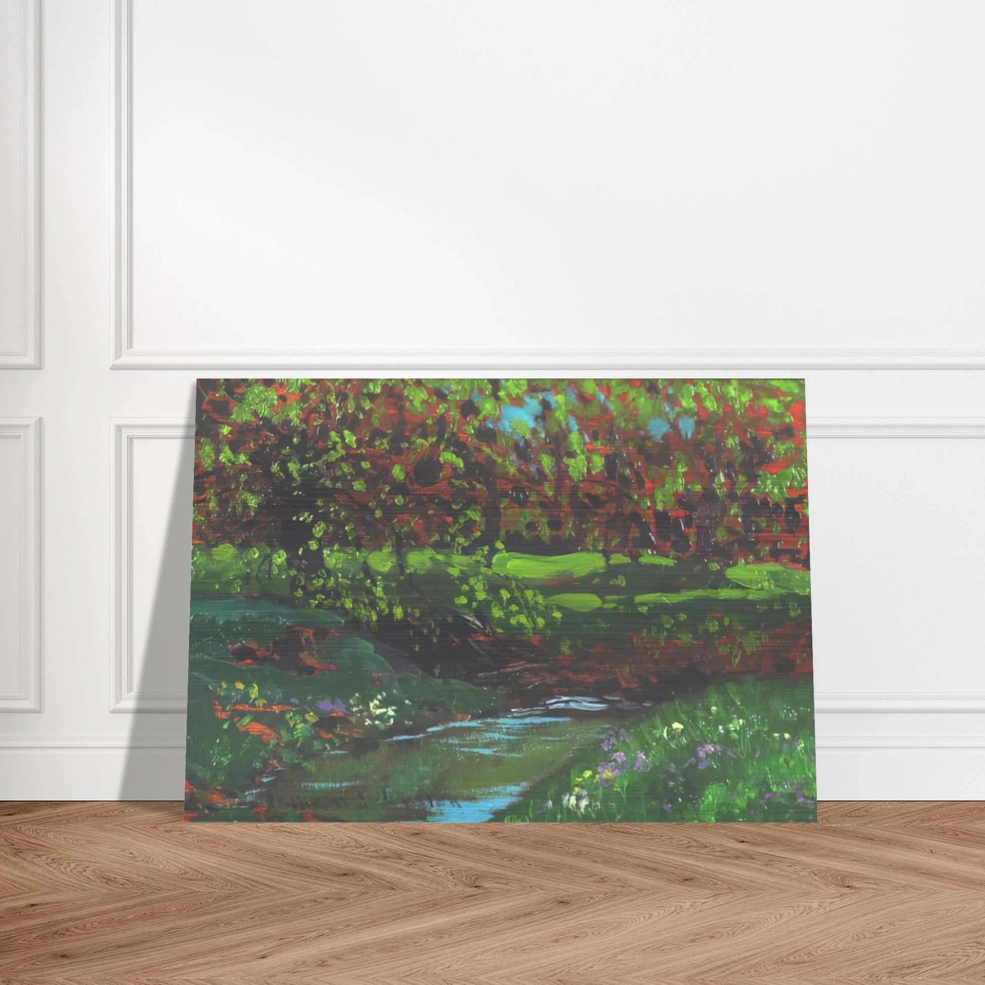 Green Pool - Post-Impressionism - Frank Johnston Brushed Aluminum Print - 70x100 cm / 28x40 inches | Frank Johnston Aluminum Print | Frank Johnston Prints