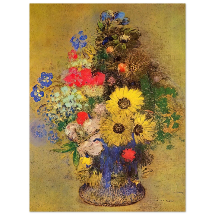 Odilon Redon - VASE OF FLOWERS 12  75x100 cm / 30x40inches Fine Art Poster