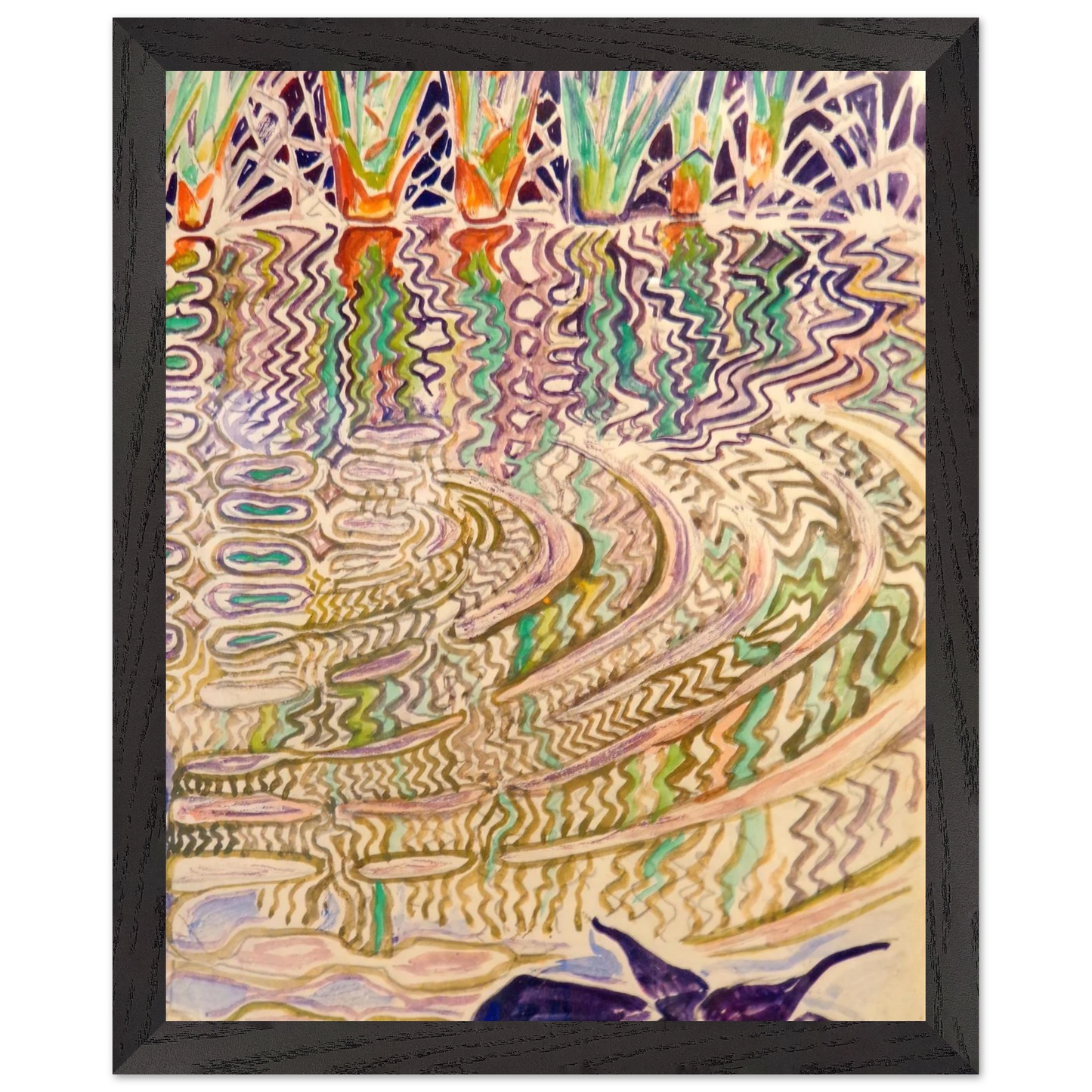 Walter Inglis Anderson - Walter Anderson Wall art - A2 (42 x 59.4  cm) - Premium Wooden Framed Poster With Fine Art Paper-canvas - White frame