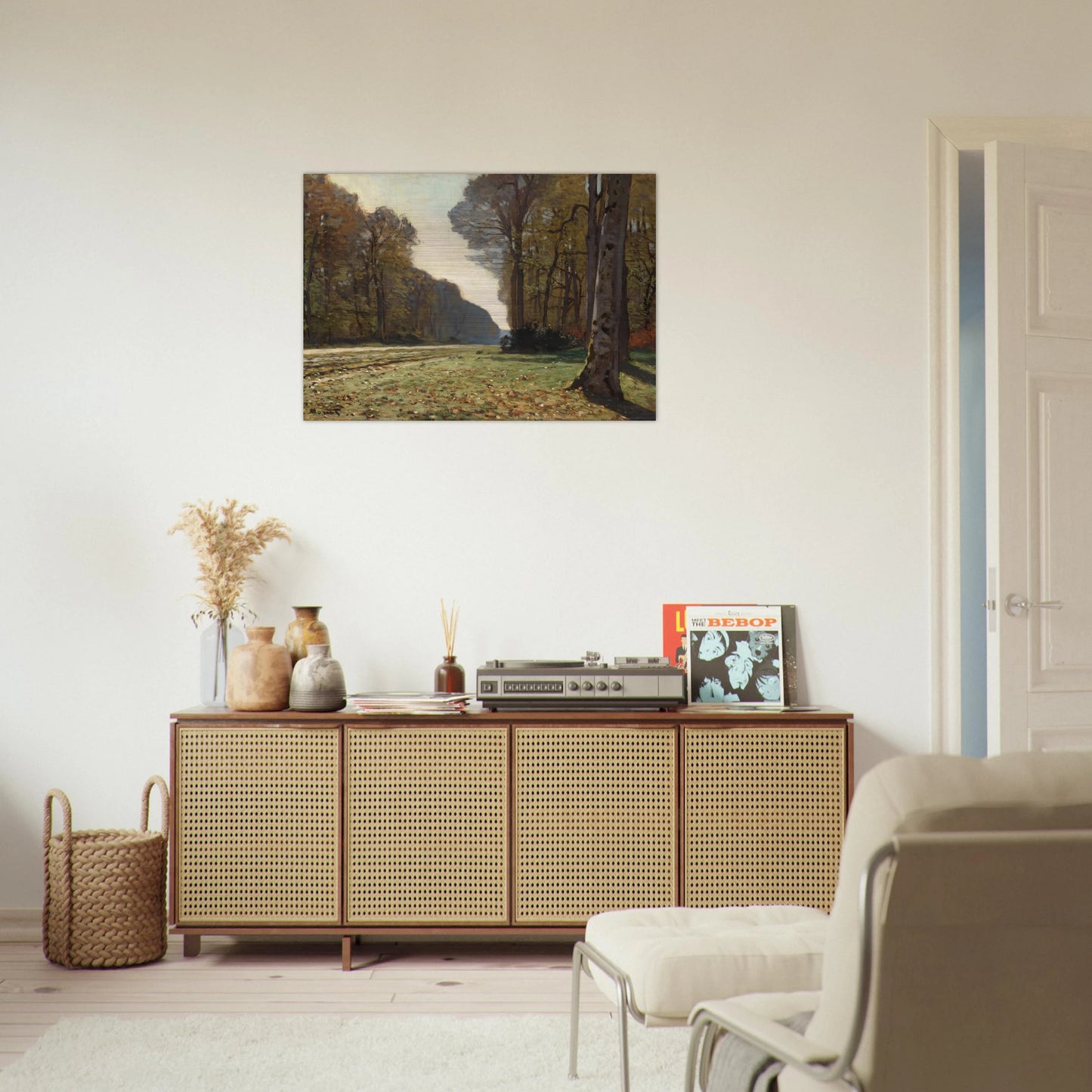 The Pave de Chailly - claude monet Brushed Aluminum Print - 70x100 cm / 28x40 inches | claude monet Aluminum Print | claude monet Prints