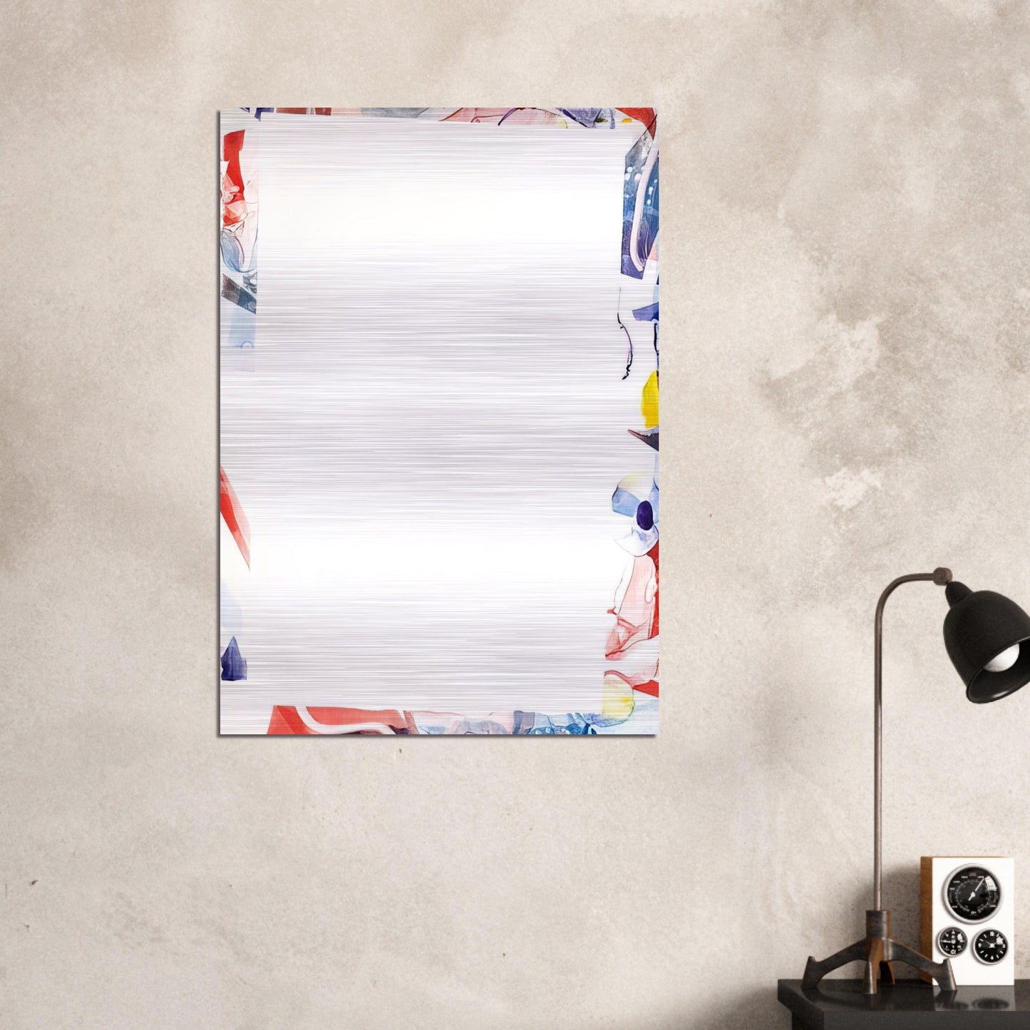Untitled  SFM66-03  - Sam Francis Brushed Aluminum Print - 70x100 cm / 28x40 inches | Sam Francis Aluminum Print | Sam Francis Prints