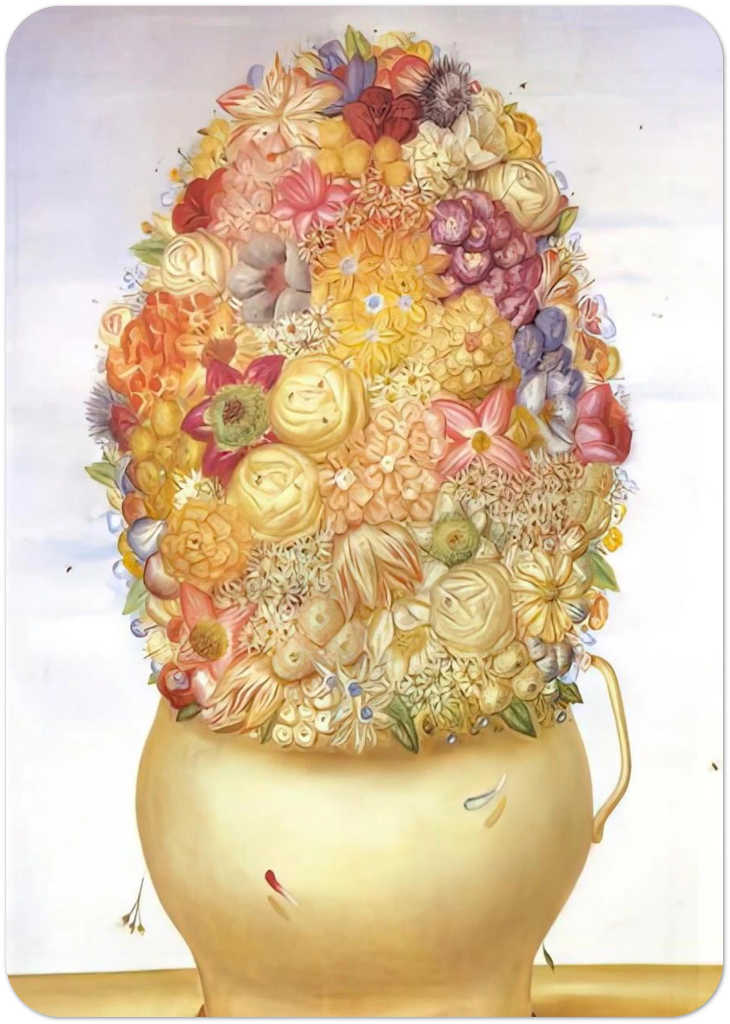 FLOWER POT By Fernando Botero Pack of 10 Post Cards | Fernando Botero Post Cards | A6 (10.5 x 14.8 cm) - 4.1 x 5.8 inches