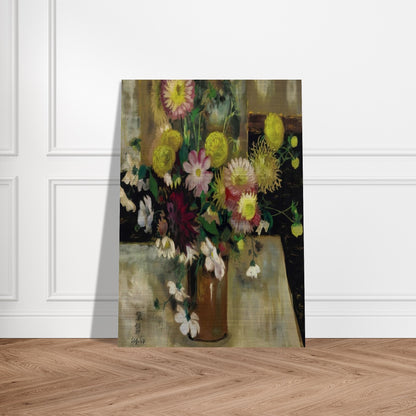 Anemones and Dahlias - Post-Impressionism - Le Pho Brushed Aluminum Print - 70x100 cm / 28x40 inches | Le Pho Aluminum Print | Le Pho Prints