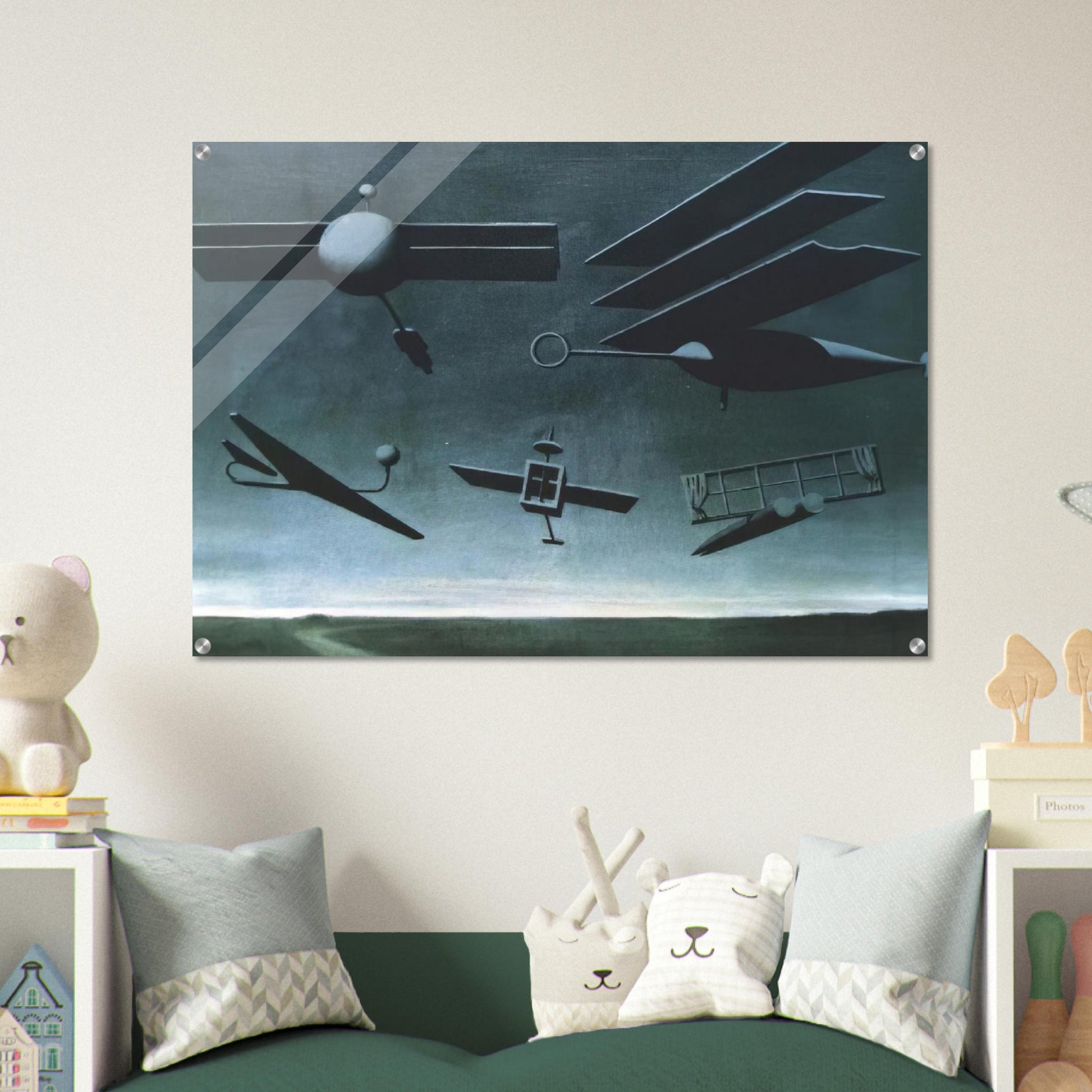 BLACK FLAG 1937 - Rene Magritte Acrylic Print - 70x100 cm / 28x40″ inches