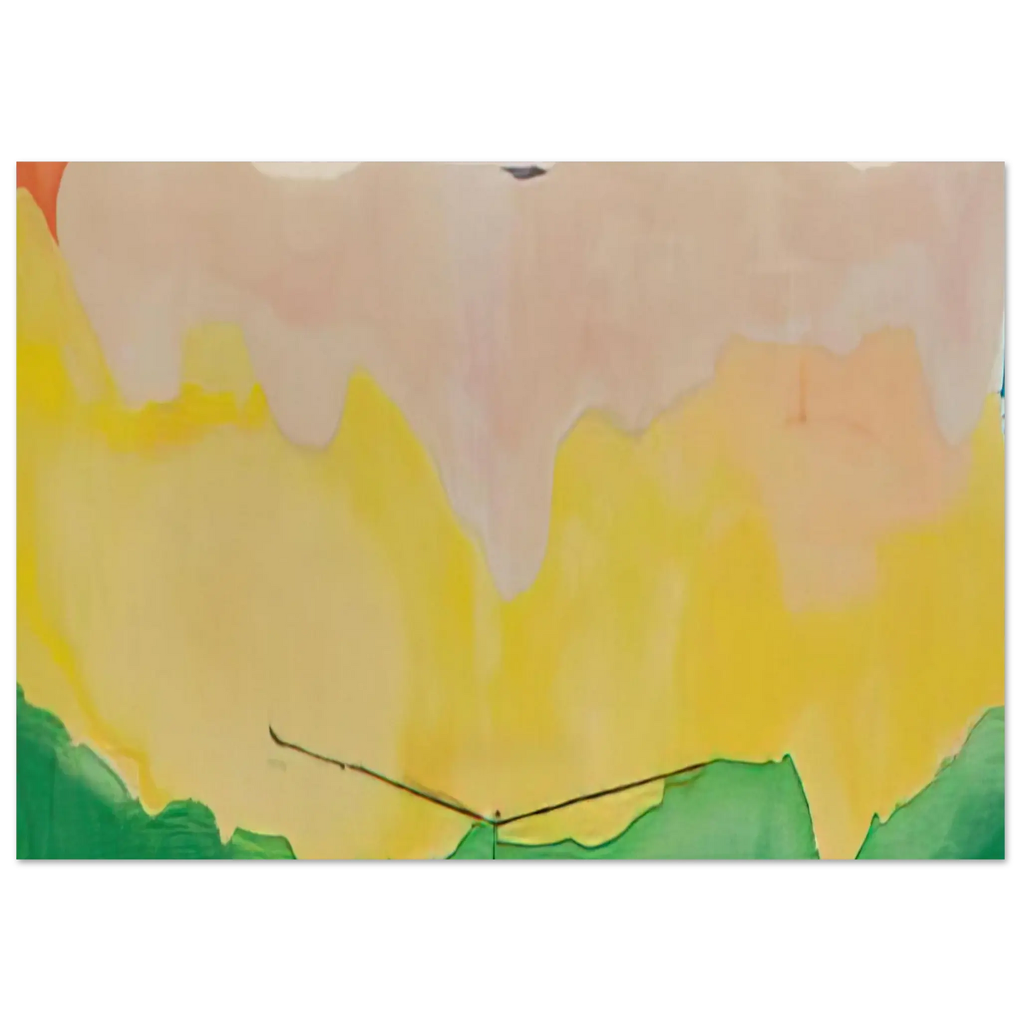 Helen Frankenthaler - Boulevard - 1973 Wall art - 15x20 cm / 6x8 Inches - Premium Wooden Framed Poster With Fine Art Paper - Black frame