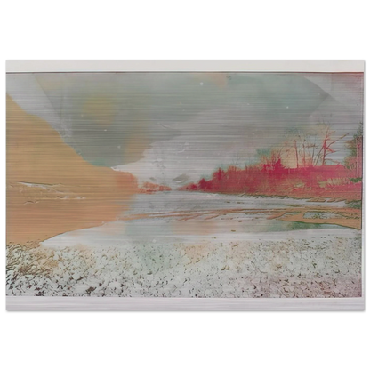 View of the Emme - 1971 - Dieter Roth Brushed Aluminum Print - 70x100 cm / 28x40 inches | Dieter Roth Aluminum Print | Dieter Roth Prints