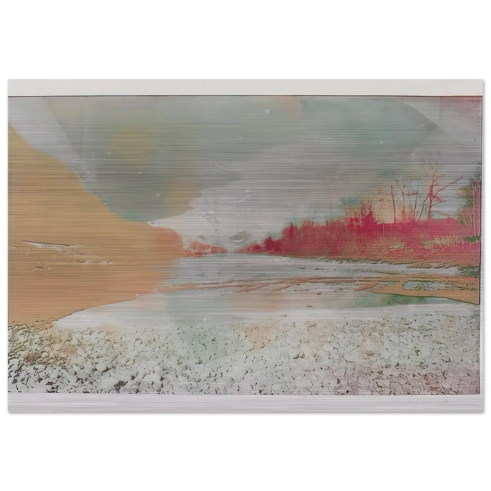 View of the Emme - 1971 - Dieter Roth Brushed Aluminum Print - 70x100 cm / 28x40 inches | Dieter Roth Aluminum Print | Dieter Roth Prints