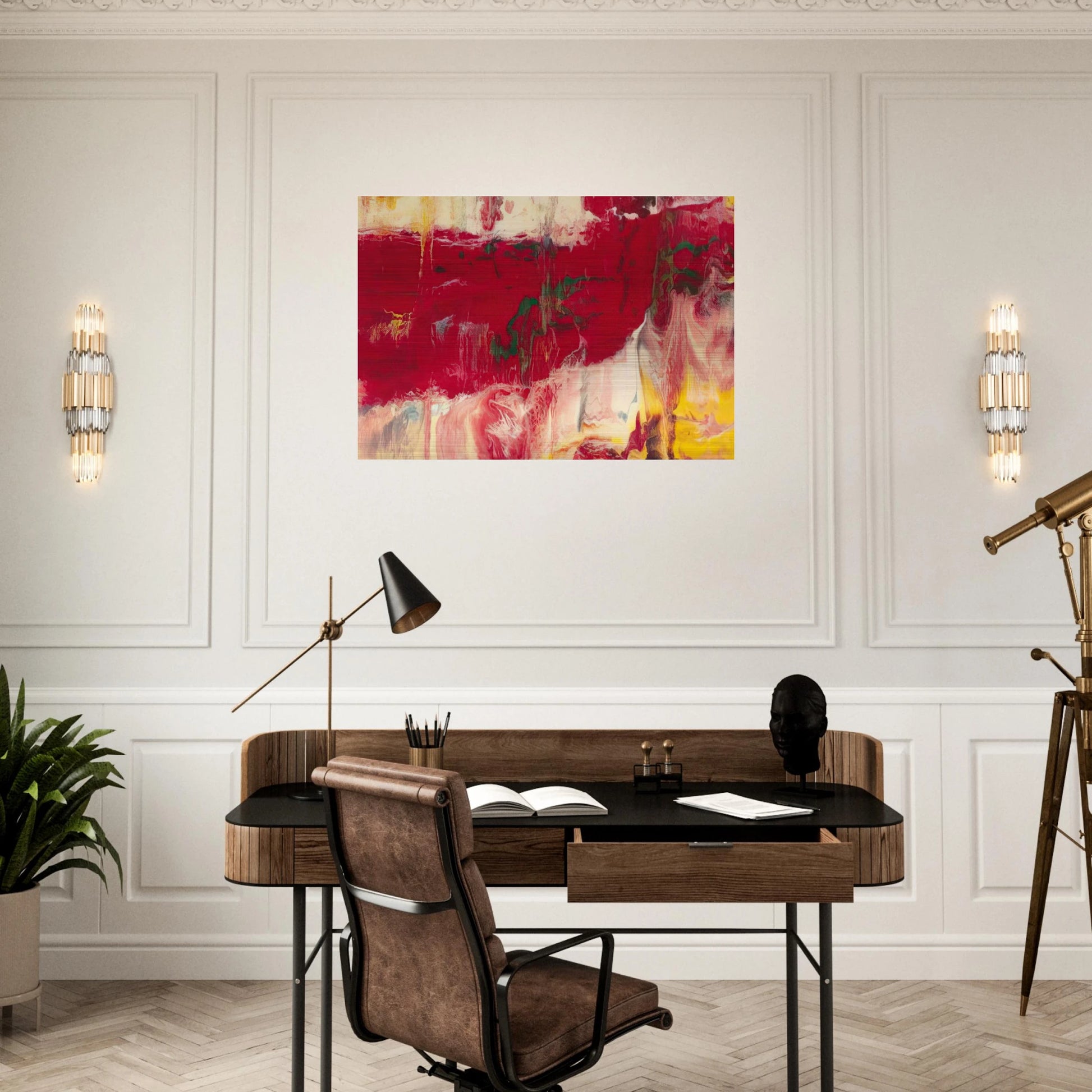ICE - Gerhard Richter Brushed Aluminum Print - 70x100 cm / 28x40 inches | Gerhard Richter Aluminum Print | Gerhard Richter Prints
