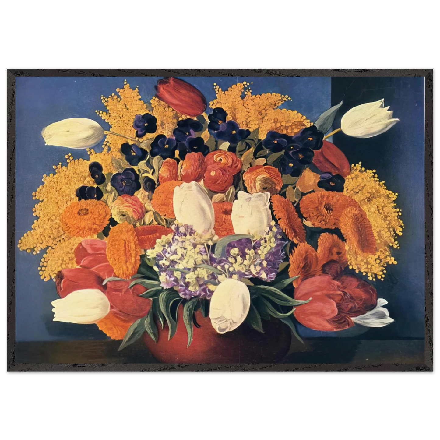 NOT IDENTIFIED 13 N2 - Moise Kisling 70x100 cm / 28x40 inches Framed Art Print – Black Wooden Frame