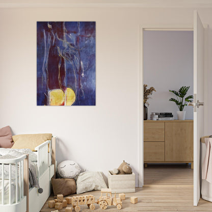 All About Blue - 1994 - Helen Frankenthaler Brushed Aluminum Print - 70x100 cm / 28x40 inches | Helen Frankenthaler Aluminum Print | Helen Frankenthaler Prints