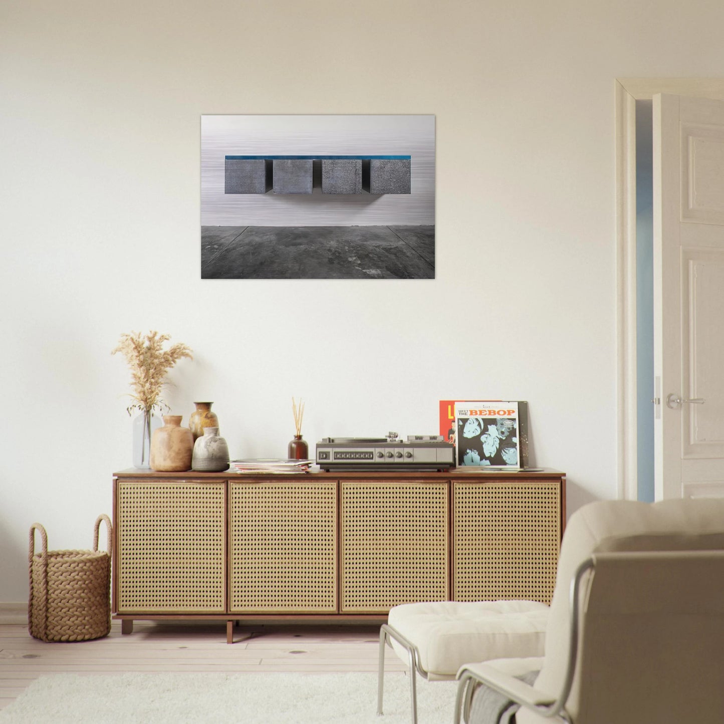 To Susan Buckwalter - 1964 - Donald Judd Brushed Aluminum Print - 70x100 cm / 28x40 inches | Donald Judd Aluminum Print | Donald Judd Prints
