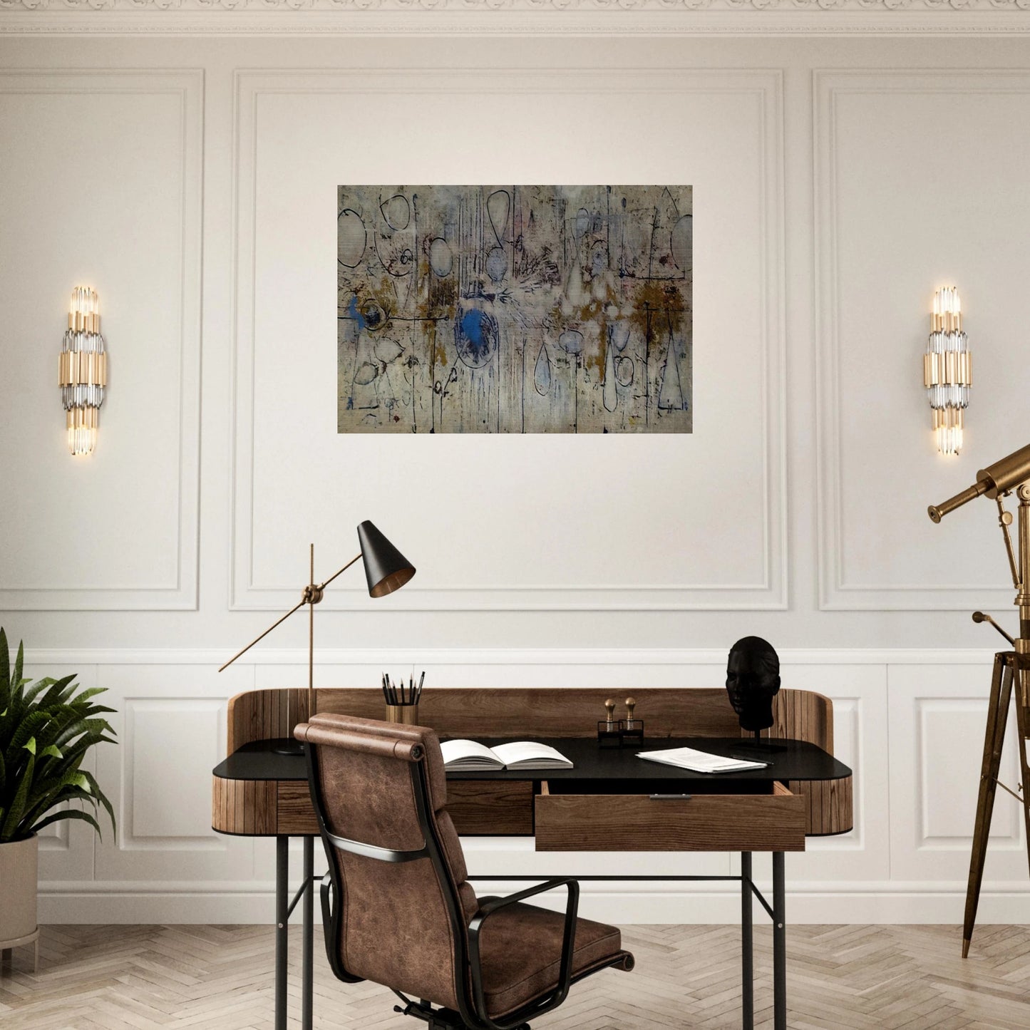 By the Sea - 1957 - Richard Pousette-Dart Brushed Aluminum Print - 70x100 cm / 28x40 inches | Richard Pousette-Dart Aluminum Print | Richard Pousette-Dart Prints