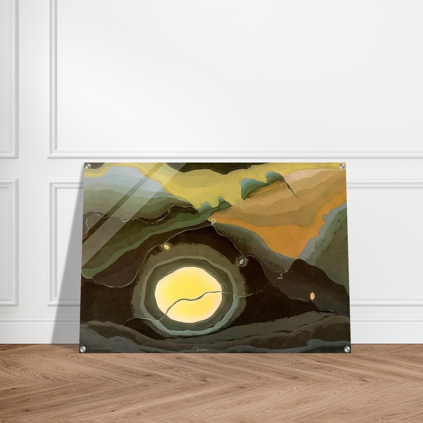 Me and the Moon - 1937 - Arthur Dove Acrylic Print - 70x100 cm / 28x40″ inches | Arthur Dove Wall Art | Arthur Dove Prints