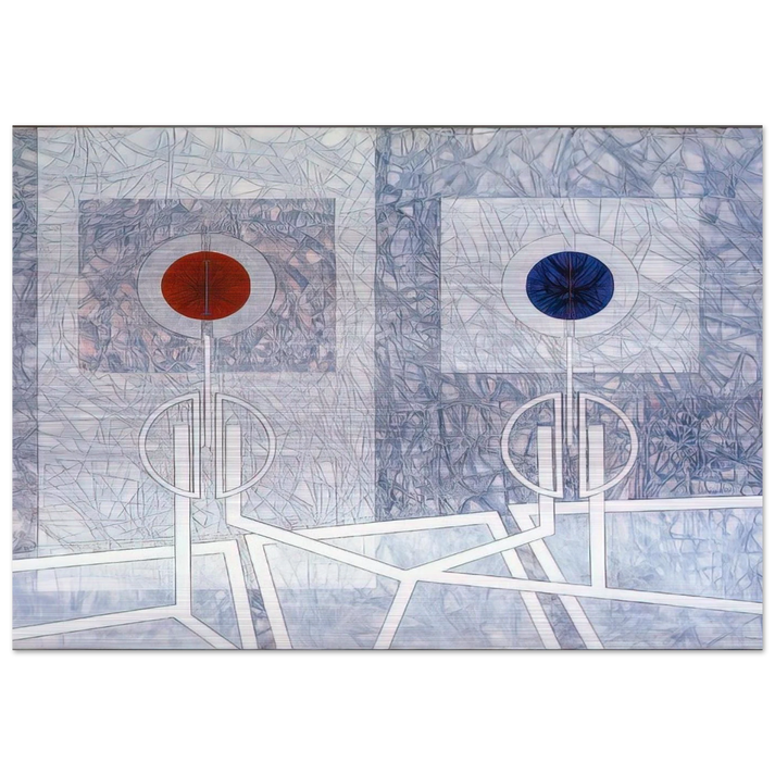 Lumiere - 1968 - Jimmy Ernst Brushed Aluminum Print - 70x100 cm / 28x40 inches | Jimmy Ernst Aluminum Print | Jimmy Ernst Prints