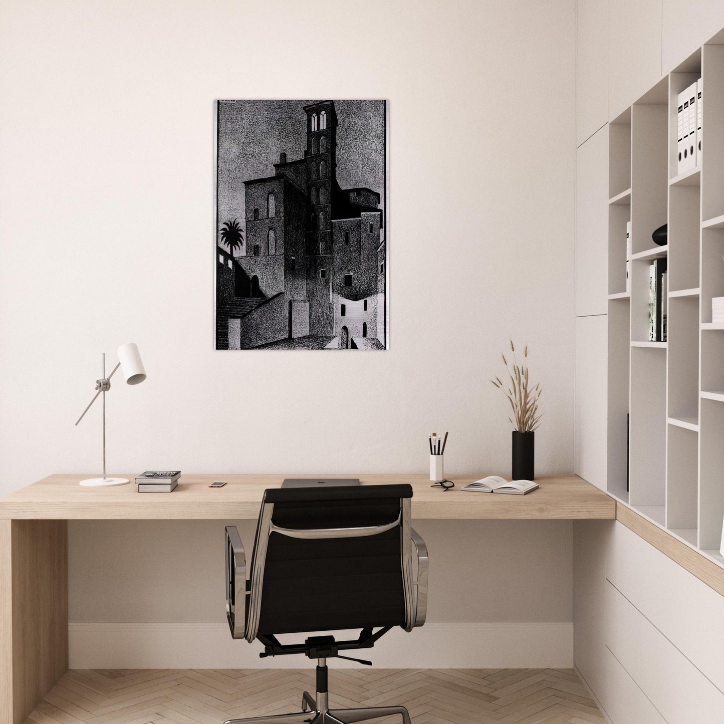 SS GIOVANNI ET PAOLO ROME MAY 1936 1936 - MC Escher Brushed Aluminum Print - 70x100 cm / 28x40 inches | MC Escher Aluminum Print | MC Escher Prints