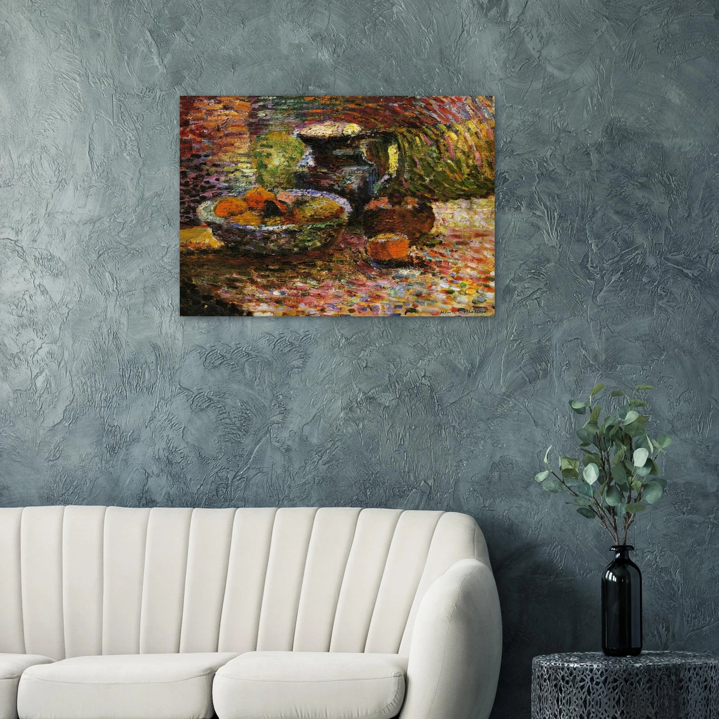 STILL LIFE WITH PITCHER AND FRUIT - Henri Matisse Brushed Aluminum Print - 70x100 cm / 28x40 inches | Henri Matisse Aluminum Print | Henri Matisse Prints