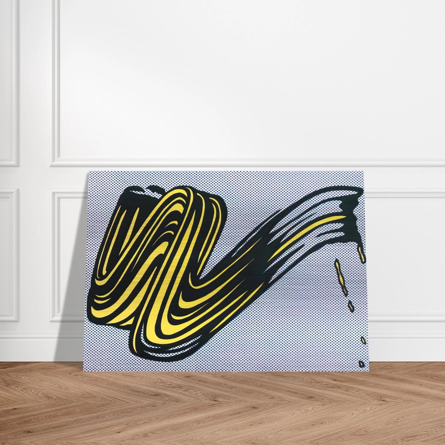 BRUSHSTROKE 1965 0 - Roy Lichtenstein Brushed Aluminum Print - 70x100 cm / 28x40 inches | Roy Lichtenstein Aluminum Print | Roy Lichtenstein Prints