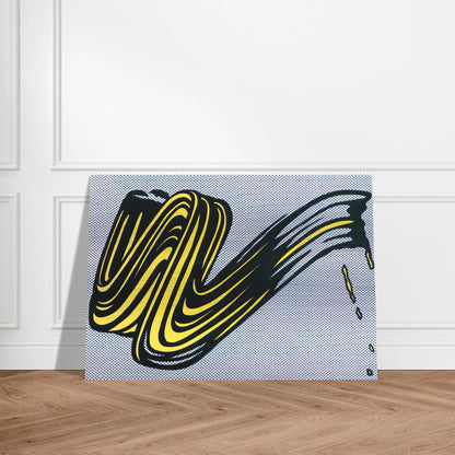 BRUSHSTROKE 1965 0 - Roy Lichtenstein Brushed Aluminum Print - 70x100 cm / 28x40 inches | Roy Lichtenstein Aluminum Print | Roy Lichtenstein Prints