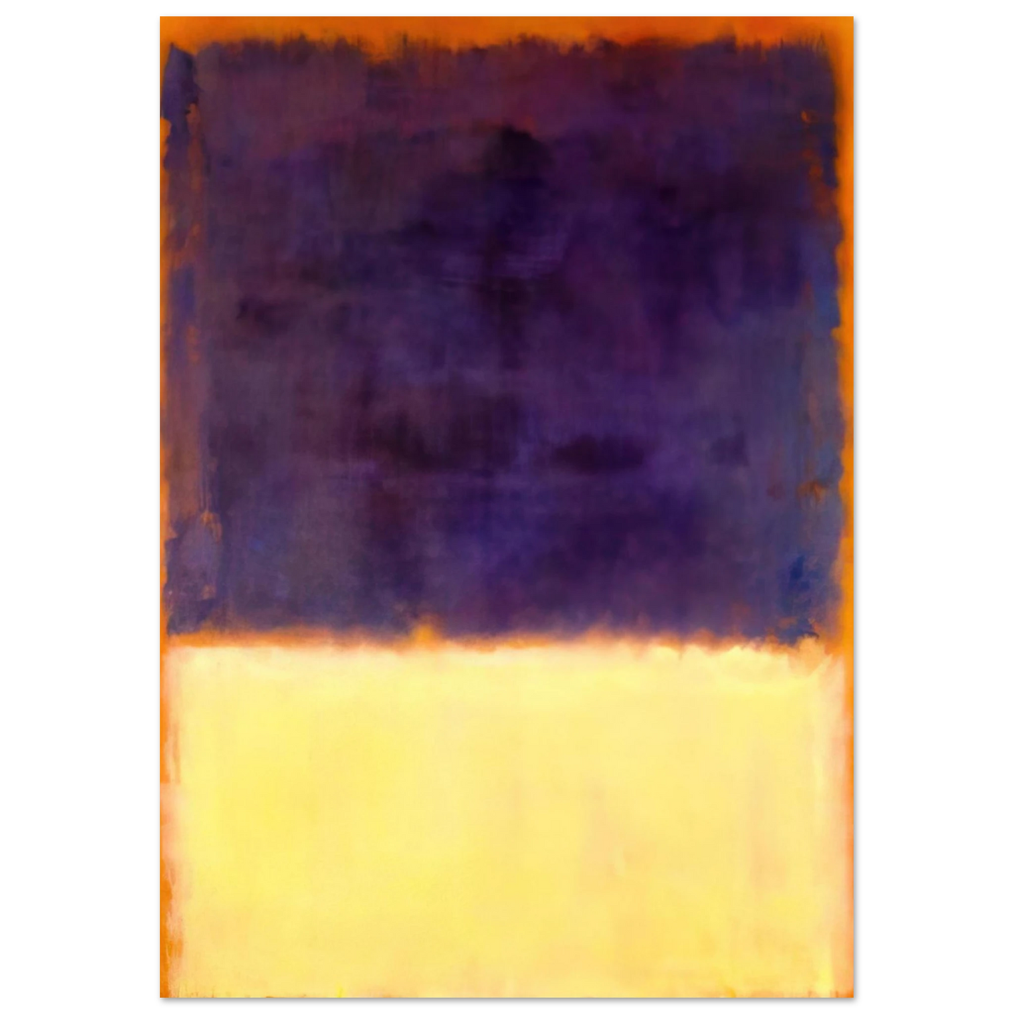 Mark Rothko - Red, Orange, Tan and Purple - 1954 Wall Art - 60x80 cm / 24x32 inches - Premium Wooden Framed Poster With Fine Art Paper - Wood frame