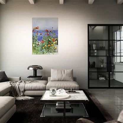 Poppies, Isles of Shoals 02 - Childe Hassam Brushed Aluminum Print - 70x100 cm / 28x40 inches | Childe Hassam Aluminum Print | Childe Hassam Prints