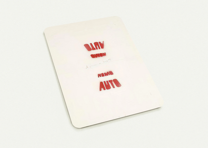 AUTO NOMO I VEDENTI 1979 By Alighiero Boetti Pack of 10 Post Cards | Alighiero Boetti Post Cards | A6 (10.5 x 14.8 cm) - 4.1 x 5.8 inches