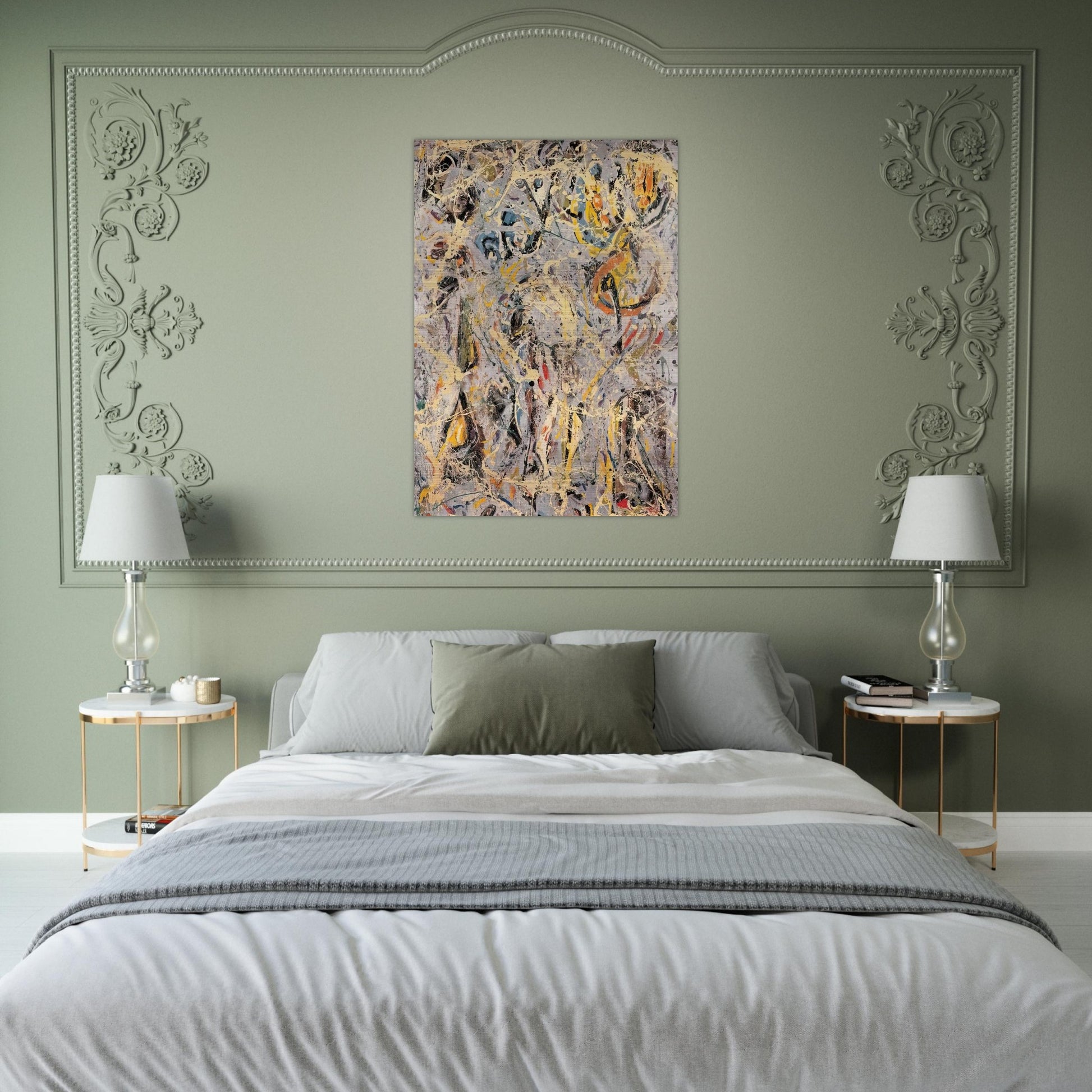 GALAXY 1947 - Jackson Pollock Brushed Aluminum Print - 70x100 cm / 28x40 inches | Jackson Pollock Aluminum Print | Jackson Pollock Prints