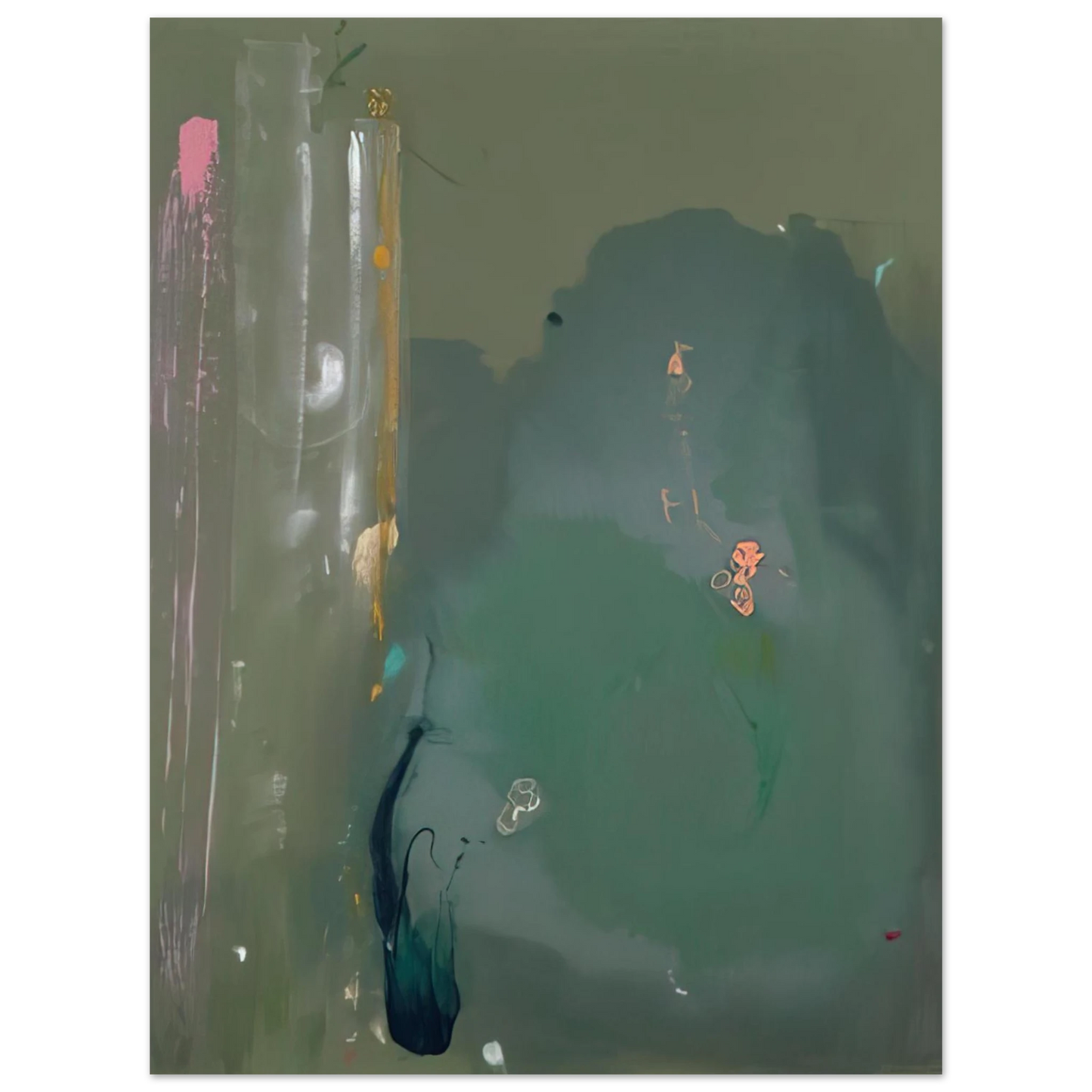 Helen Frankenthaler - CÃƒÆ’Ã‚Â´te d Argent - 1980 Wall art - 20x50 cm / 8x20 inches - Fine Art Poster-canvas - -