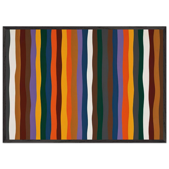 20 - 1977 - Karl Benjamin 70x100 cm / 28x40 inches Framed Art Print – Black Wooden Frame