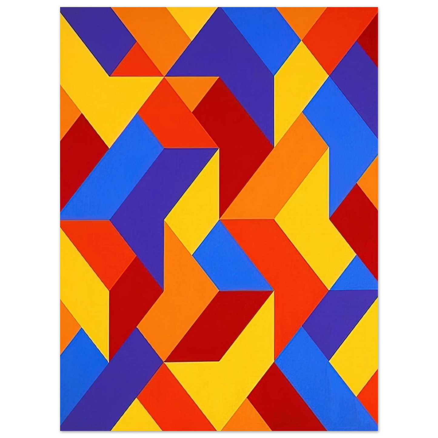 Karl Benjamin - #3 - 1969  75x100 cm / 30x40inches Fine Art Poster