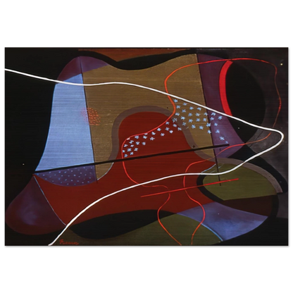 Grazioso - 1933 - John Ferren Brushed Aluminum Print - 70x100 cm / 28x40 inches | John Ferren Aluminum Print | John Ferren Prints