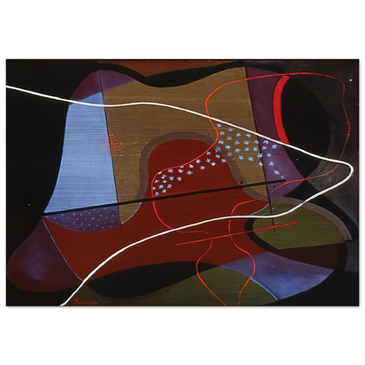 Grazioso - 1933 - John Ferren Brushed Aluminum Print - 70x100 cm / 28x40 inches | John Ferren Aluminum Print | John Ferren Prints