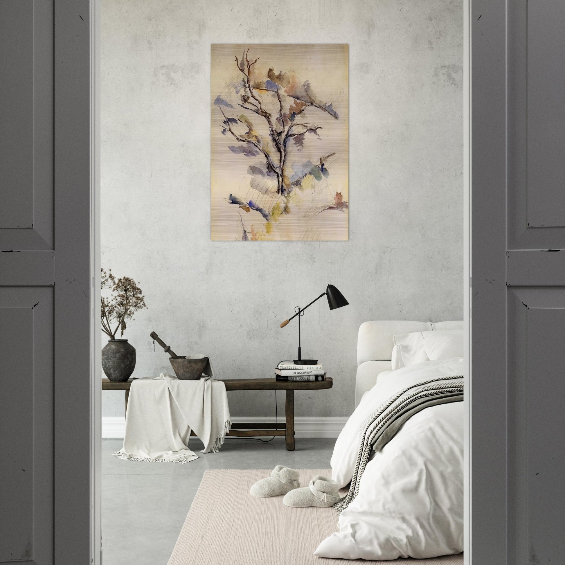 The Oak - Paul Cézanne Brushed Aluminum Print - 70x100 cm / 28x40 inches | Paul Cézanne Aluminum Print | Paul Cézanne Prints