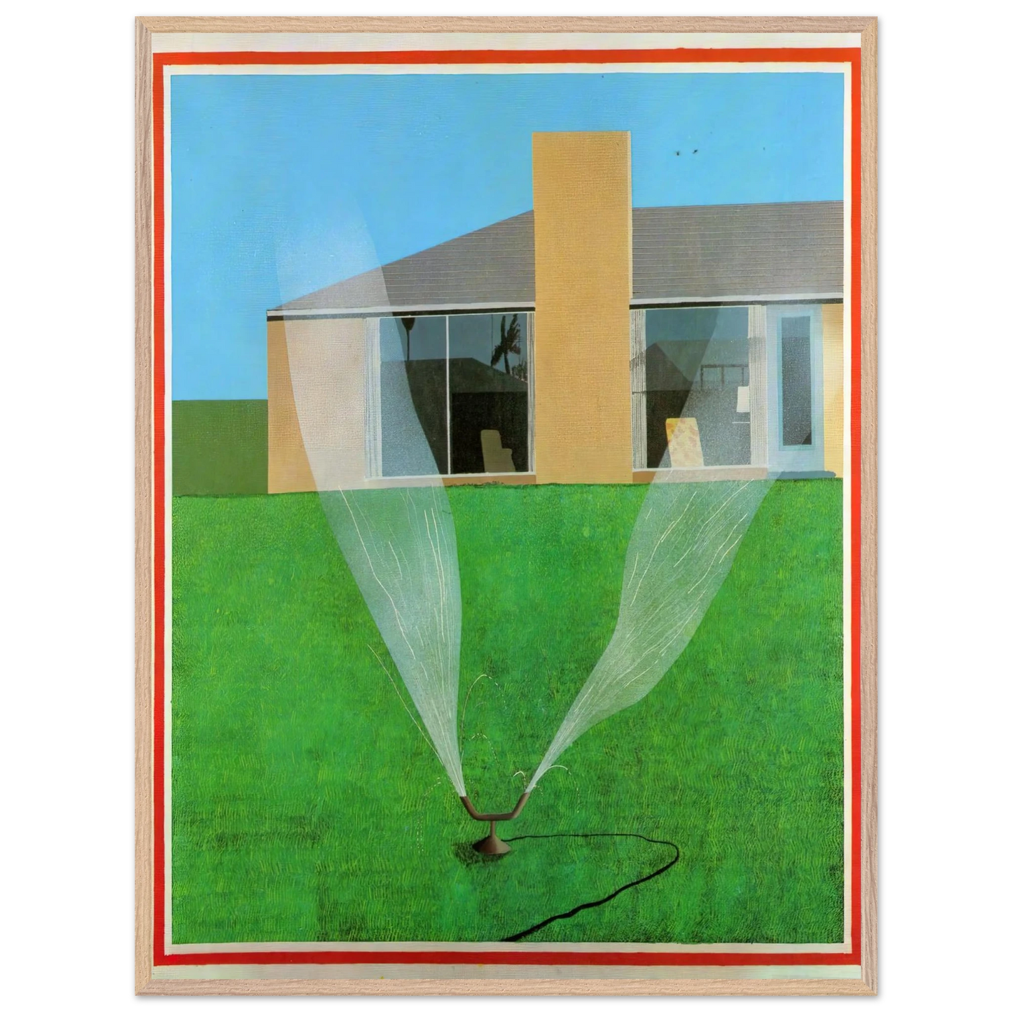 David Hockney - David Hockney Wall art - 40x60 cm / 16x24 inches - Premium Wooden Framed Poster With Fine Art Paper-canvas - Wood frame