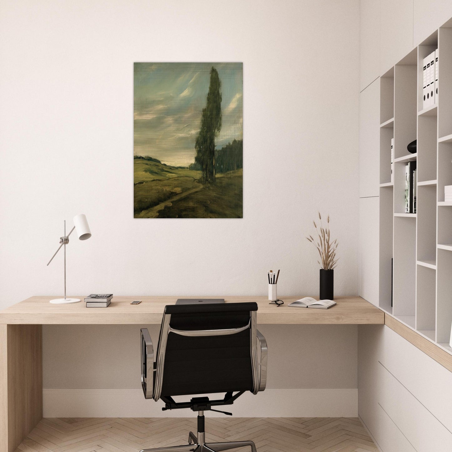 Contra Costa Landscape - Tonalism - Xavier Martinez Brushed Aluminum Print - 70x100 cm / 28x40 inches | Xavier Martinez Aluminum Print | Xavier Martinez Prints