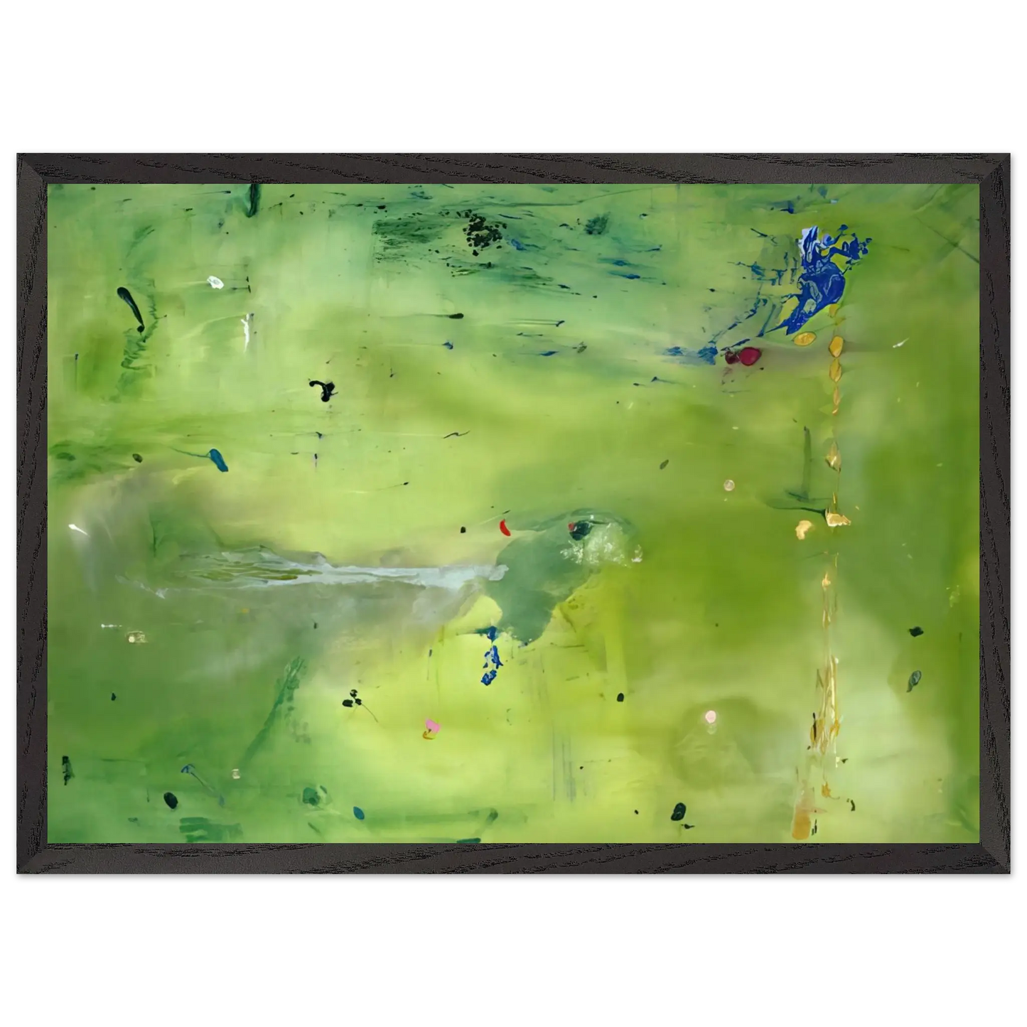 Helen Frankenthaler - A Green Thought in a Green Shade - 1981 Wall art - 30x45 cm / 12x18 Inches - Fine Art Poster - -