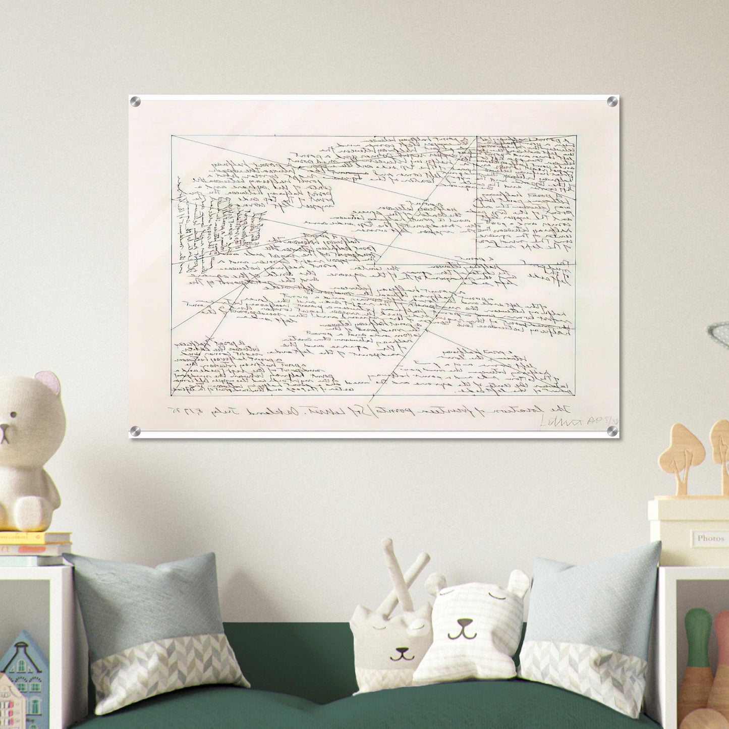 The Location of 14 Points - Sol LeWitt Acrylic Print - 70x100 cm / 28x40″ inches