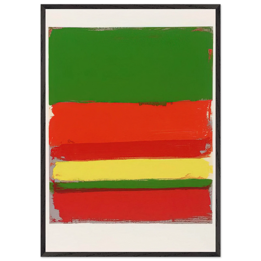 Untitled From The Shapes of Colour - 1978 N2 - Patrick Heron 70x100 cm / 28x40 inches Framed Art Print – Black Wooden Frame